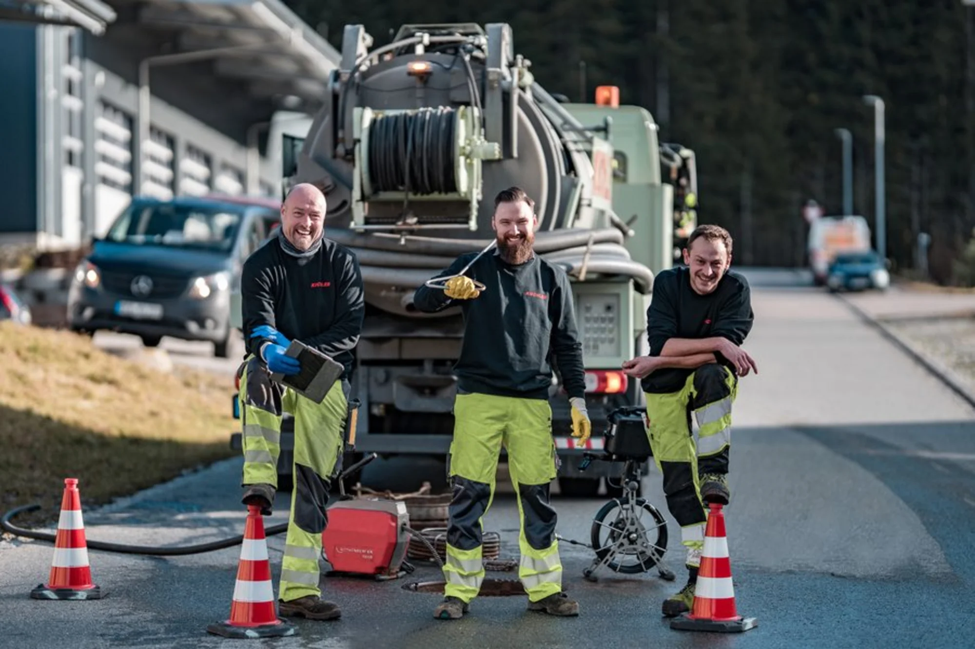 Saugbagger Freising bei professionellen Saugarbeiten